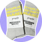 REFORMER Grip Socks (Yellow On Grey)