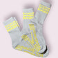 REFORMER Grip Socks (Yellow On Grey)